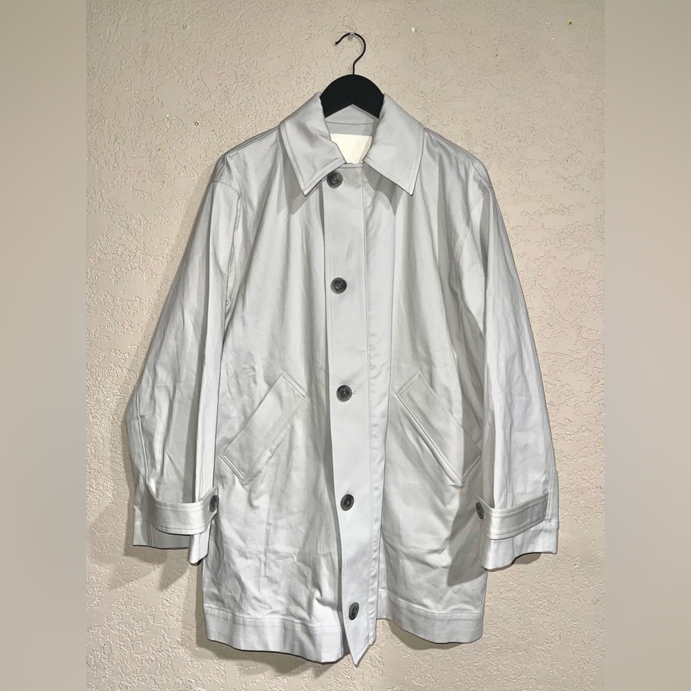 GRLFRND | NEW! Oversized Car Coat in Stone Grey - Picture 3 of 6